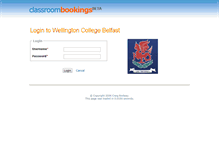 Tablet Screenshot of bookings.wellingtoncollegebelfast.org